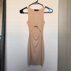 Nude Cut Out Bodycon